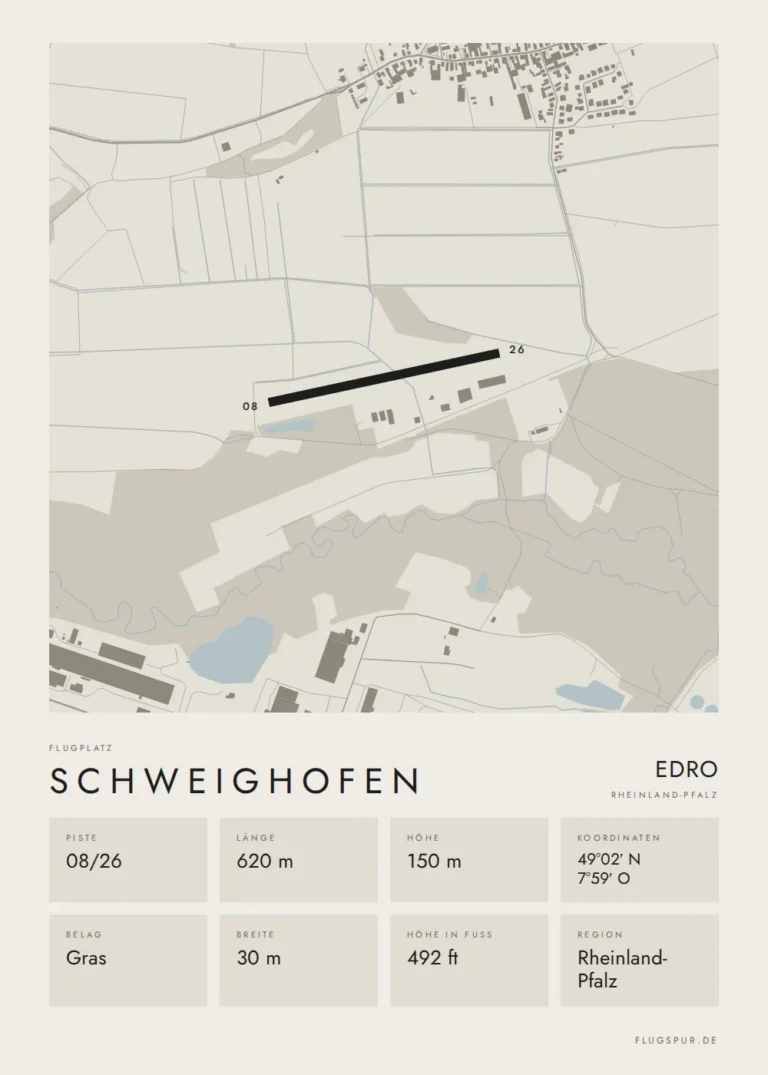 Poster Schweighofen im Stil Minimal