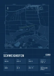 Poster Schweighofen im Stil Technical
