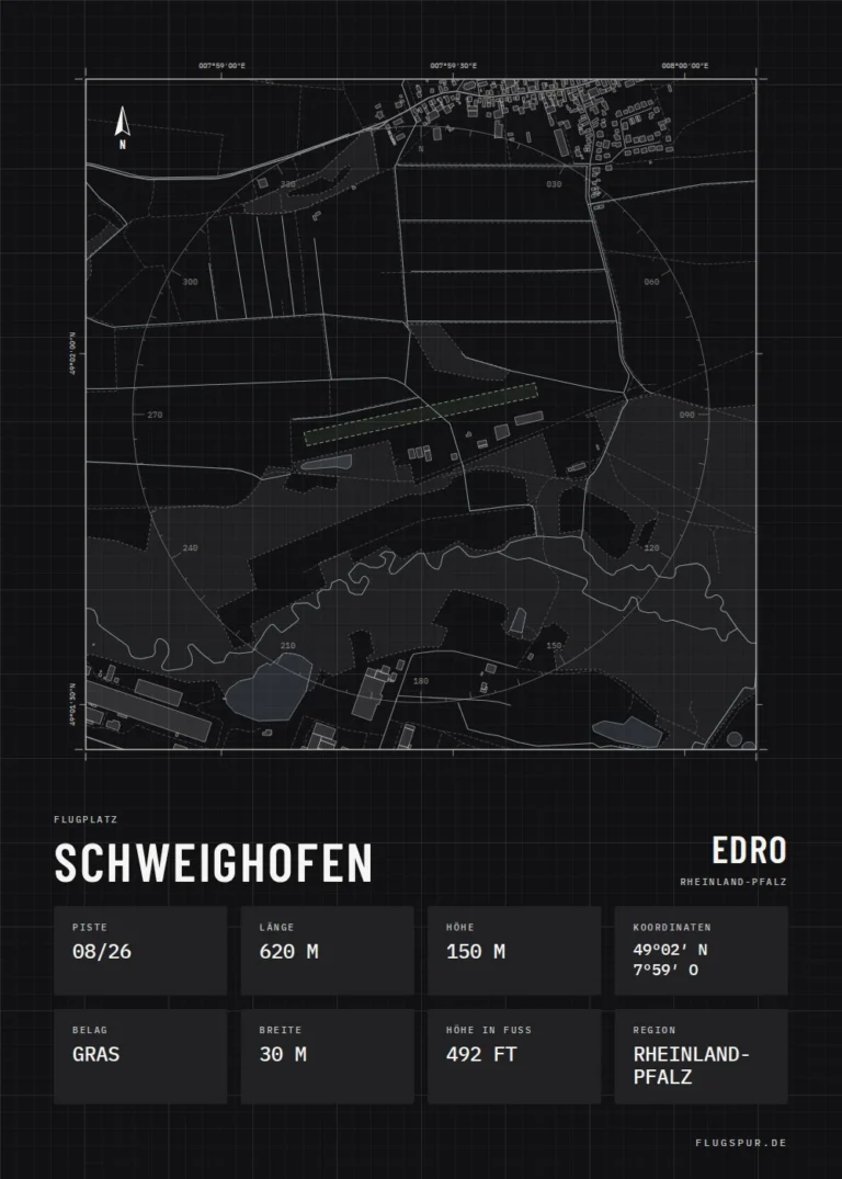 Poster Schweighofen im Stil Technical schwarz