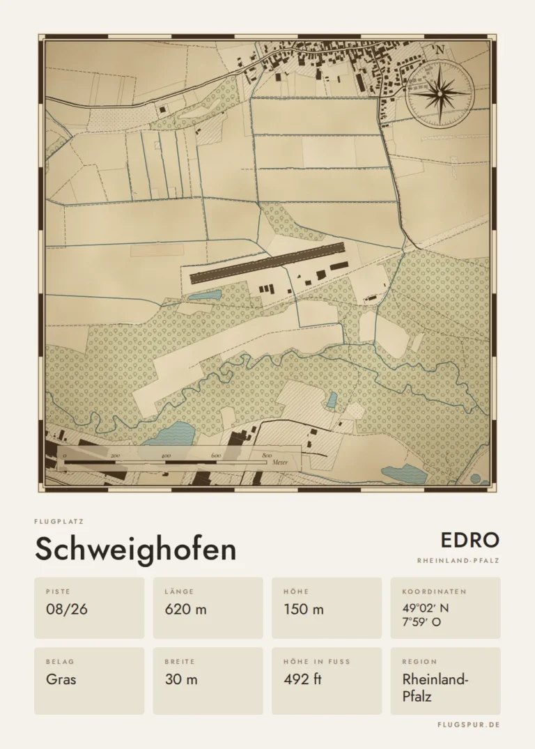 Poster Schweighofen im Stil Vintage