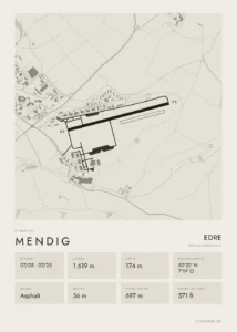Poster Mendig im Stil Minimal