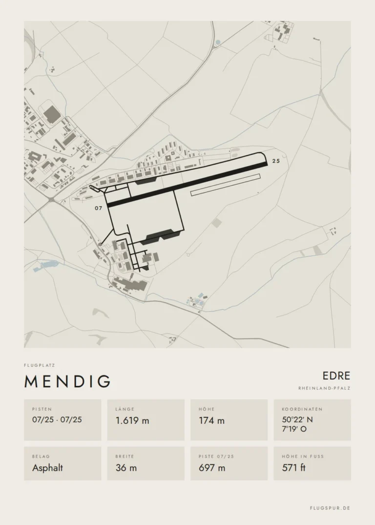 Poster Mendig im Stil Minimal