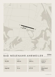Poster Bad Neuenahr-Ahrweiler im Stil Minimal
