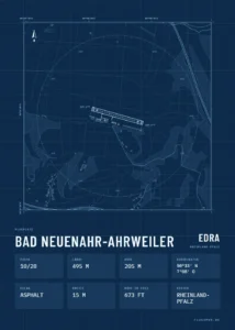 Poster Bad Neuenahr-Ahrweiler im Stil Technical