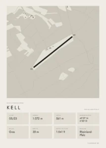 Poster Kell im Stil Minimal