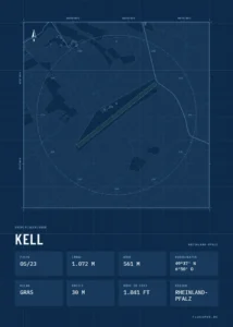 Poster Kell im Stil Technical