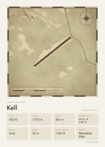 Poster Kell im Stil Vintage
