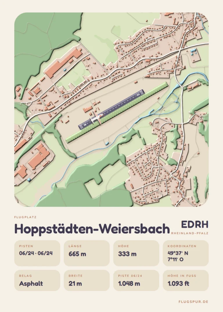 Poster Hoppstädten-Weiersbach im Stil Clay