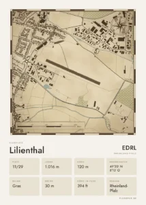 Poster Lilienthal im Stil Vintage