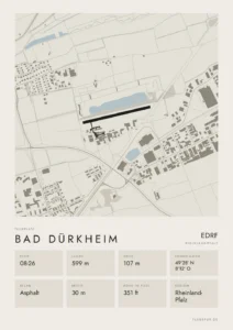 Poster Bad Dürkheim im Stil Minimal