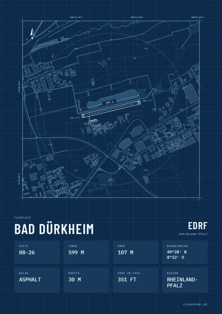 Poster Bad Dürkheim im Stil Technical