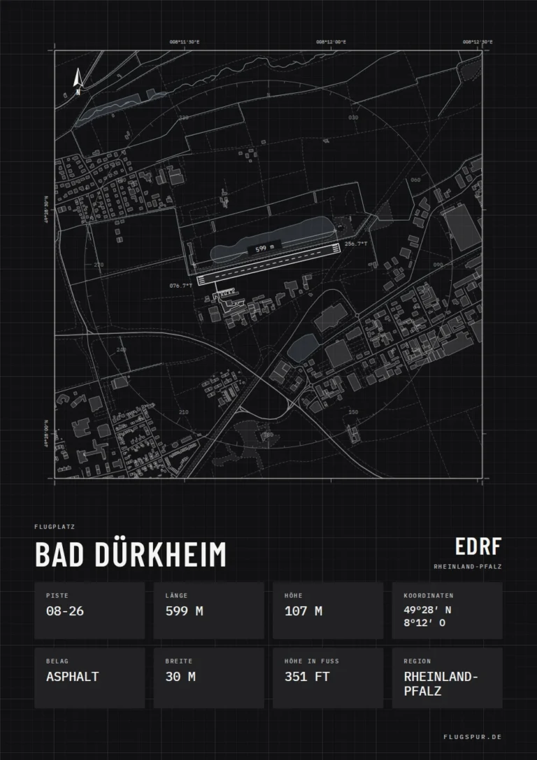 Poster Bad Dürkheim im Stil Technical schwarz