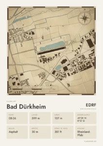 Poster Bad Dürkheim im Stil Vintage
