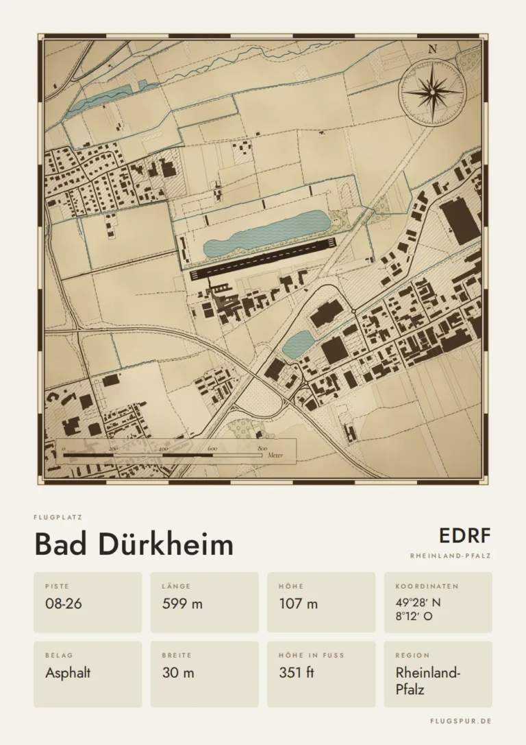 Poster Bad Dürkheim im Stil Vintage