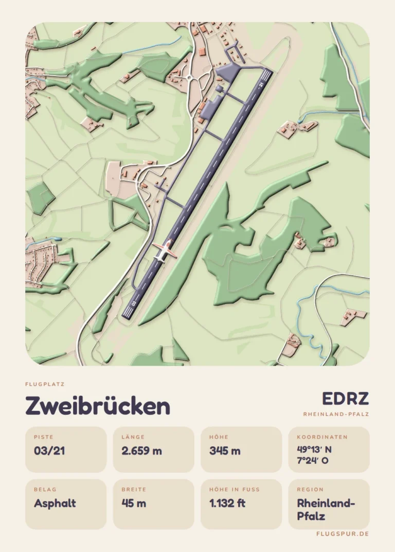 Poster Zweibrücken im Stil Clay