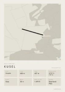 Poster Kusel im Stil Minimal