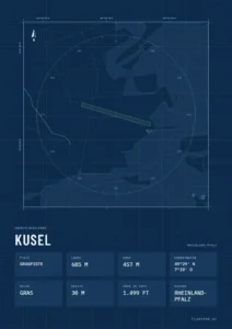 Poster Kusel im Stil Technical
