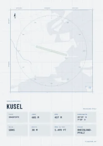 Poster Kusel im Stil Technical hell