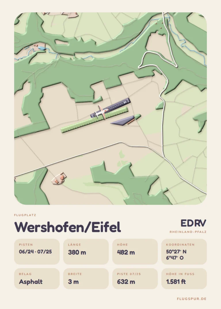 Poster Wershofen/Eifel im Stil Clay