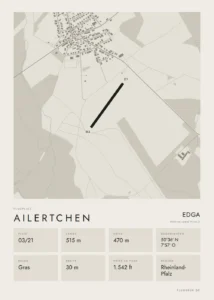 Poster Ailertchen im Stil Minimal