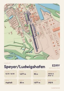Poster Flugplatz Speyer/Ludwigshafen (EDRY)