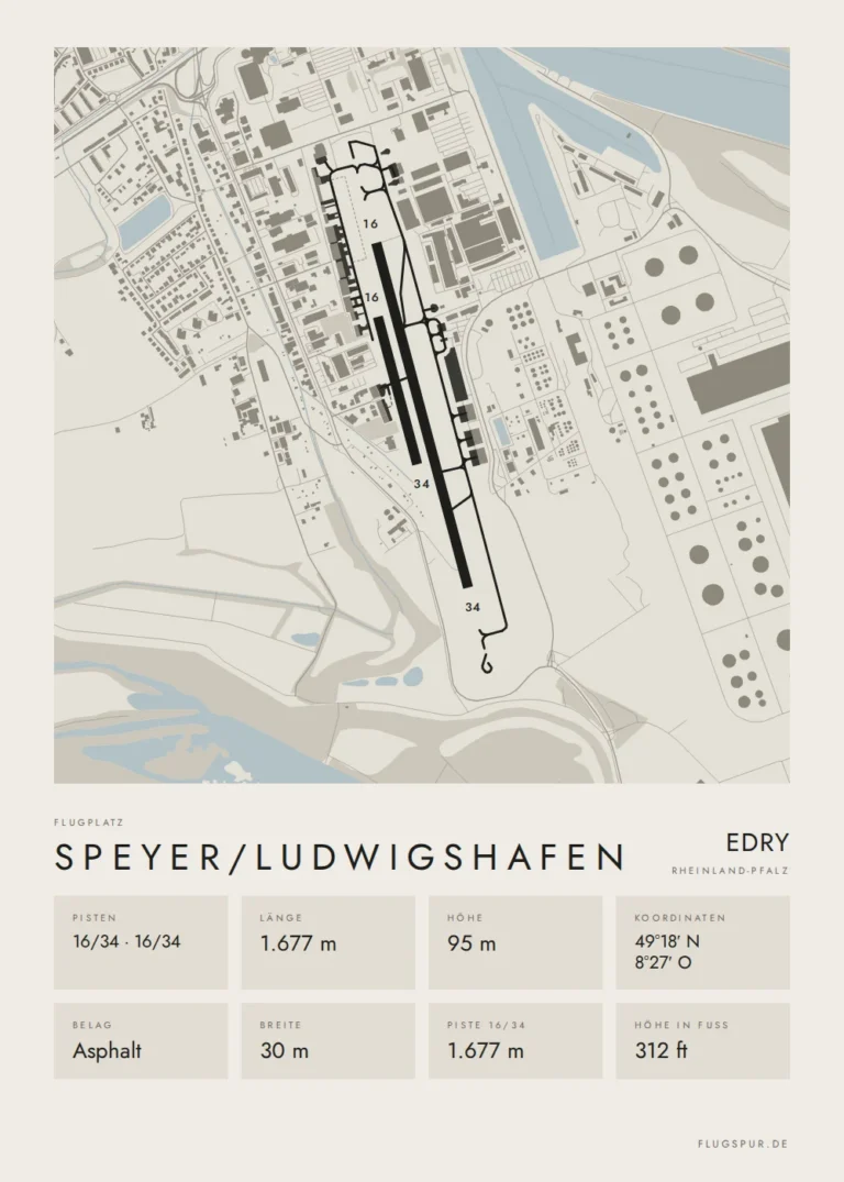 Poster Speyer/Ludwigshafen im Stil Minimal