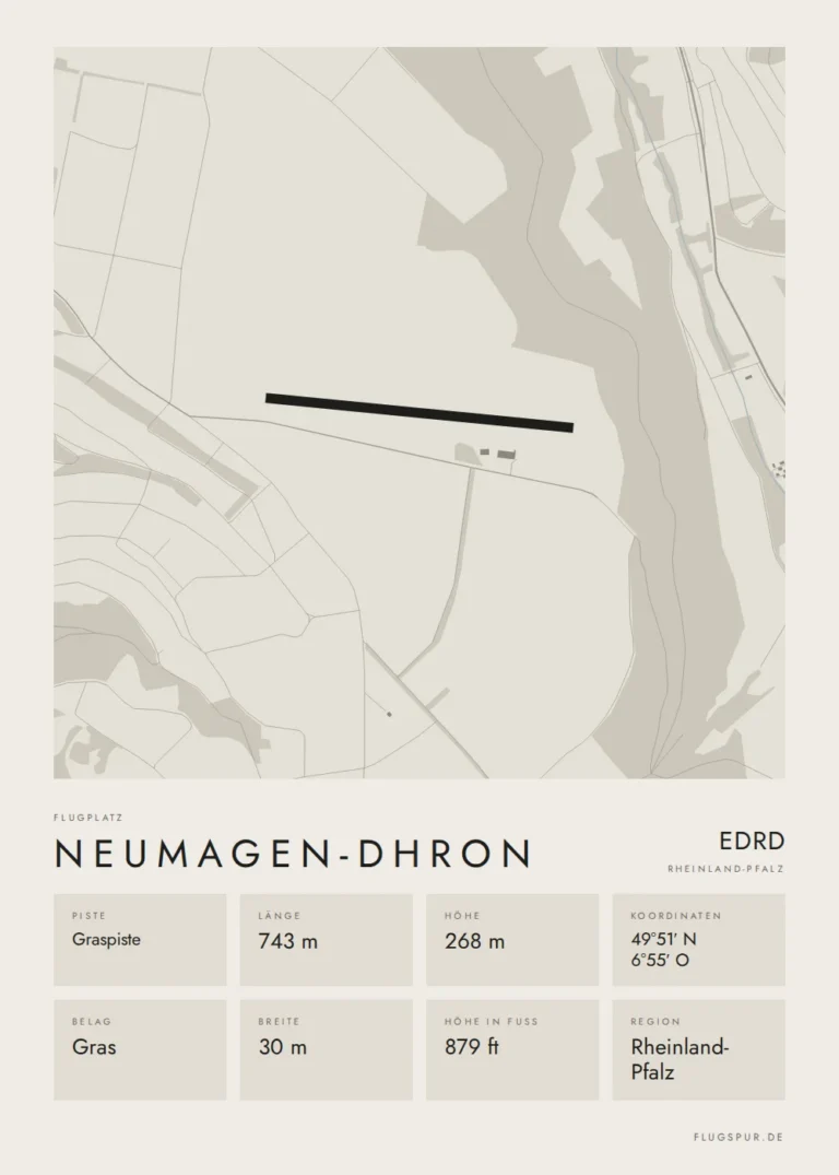 Poster Neumagen-Dhron im Stil Minimal