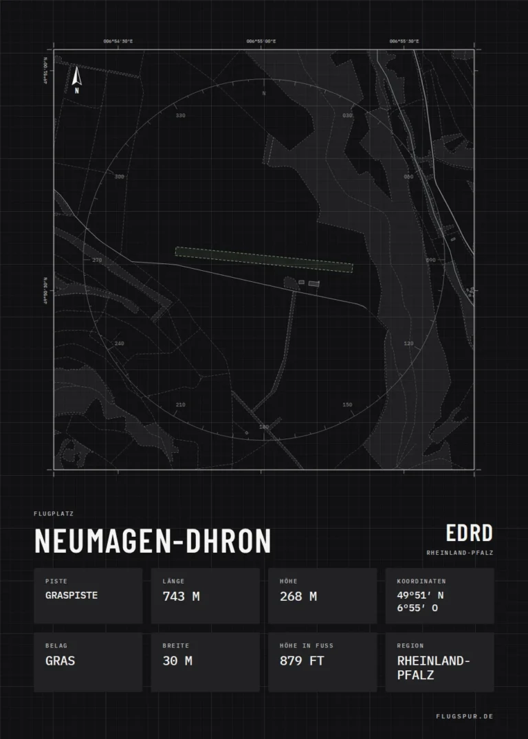 Poster Neumagen-Dhron im Stil Technical schwarz