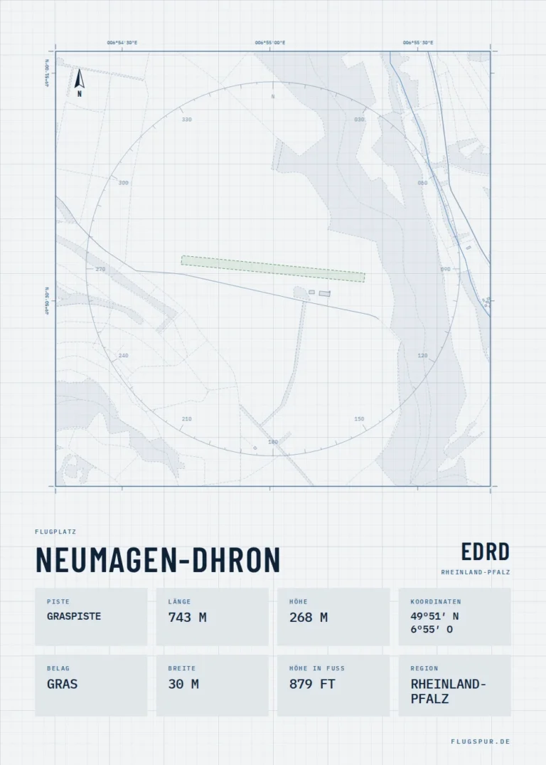 Poster Neumagen-Dhron im Stil Technical hell