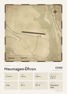 Poster Neumagen-Dhron im Stil Vintage