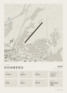Poster Domberg im Stil Minimal