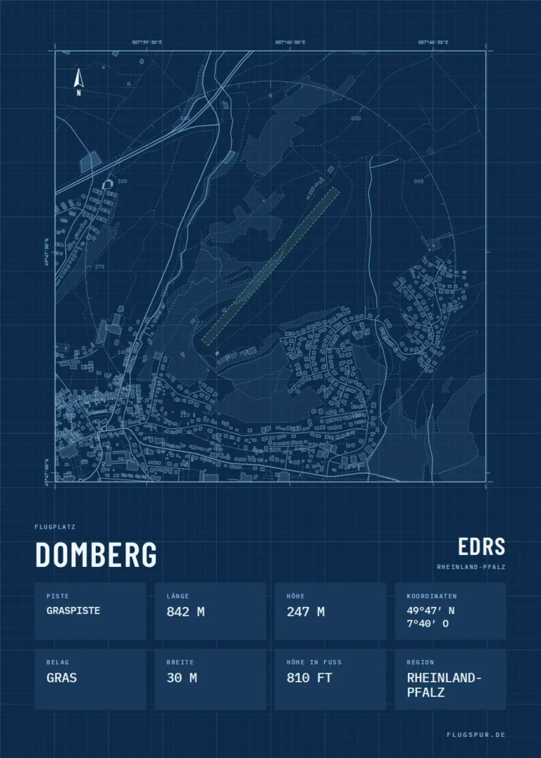 Poster Domberg im Stil Technical