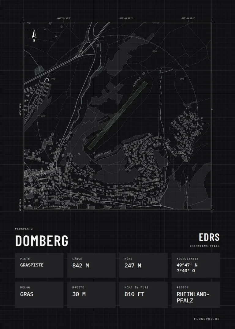 Poster Domberg im Stil Technical schwarz