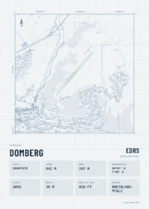 Poster Domberg im Stil Technical hell