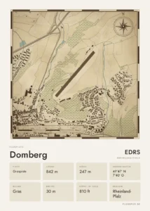 Poster Domberg im Stil Vintage