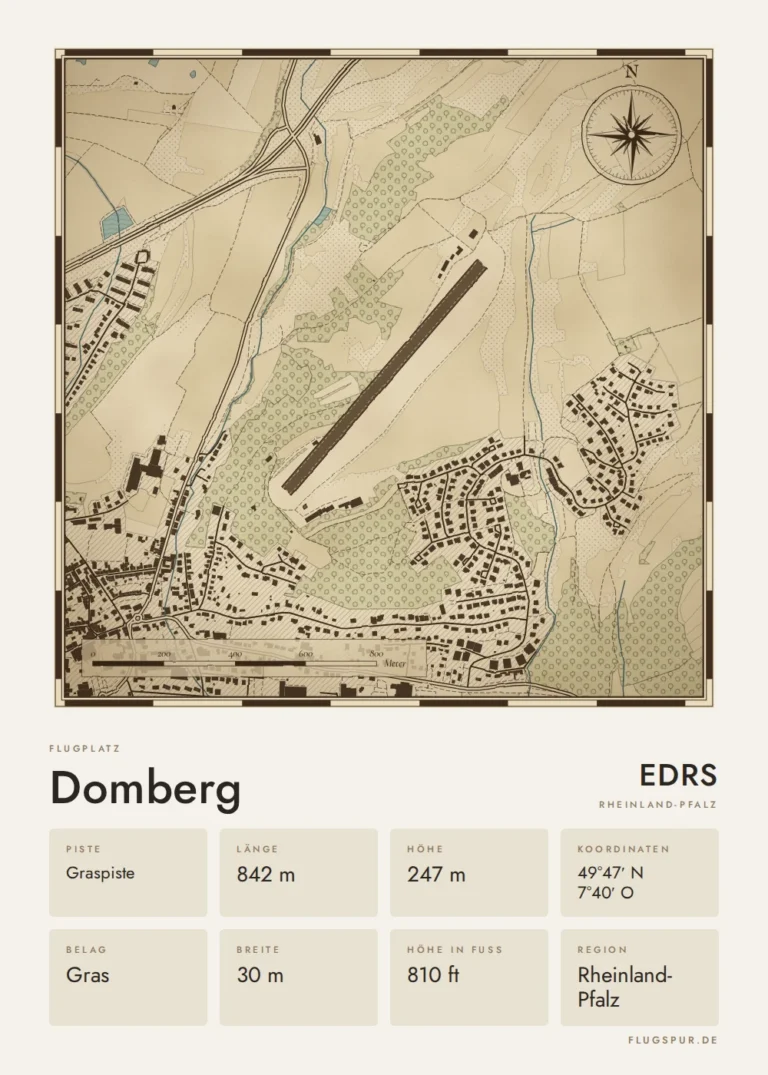 Poster Domberg im Stil Vintage