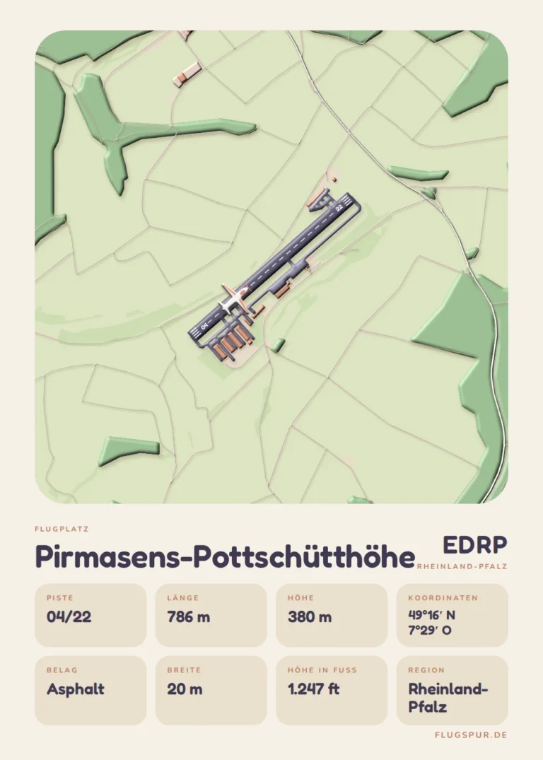 Poster Pirmasens-Pottschütthöhe im Stil Clay