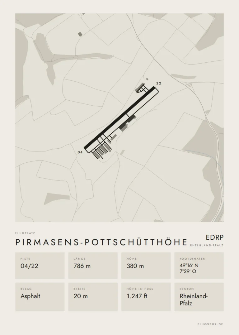 Poster Pirmasens-Pottschütthöhe im Stil Minimal
