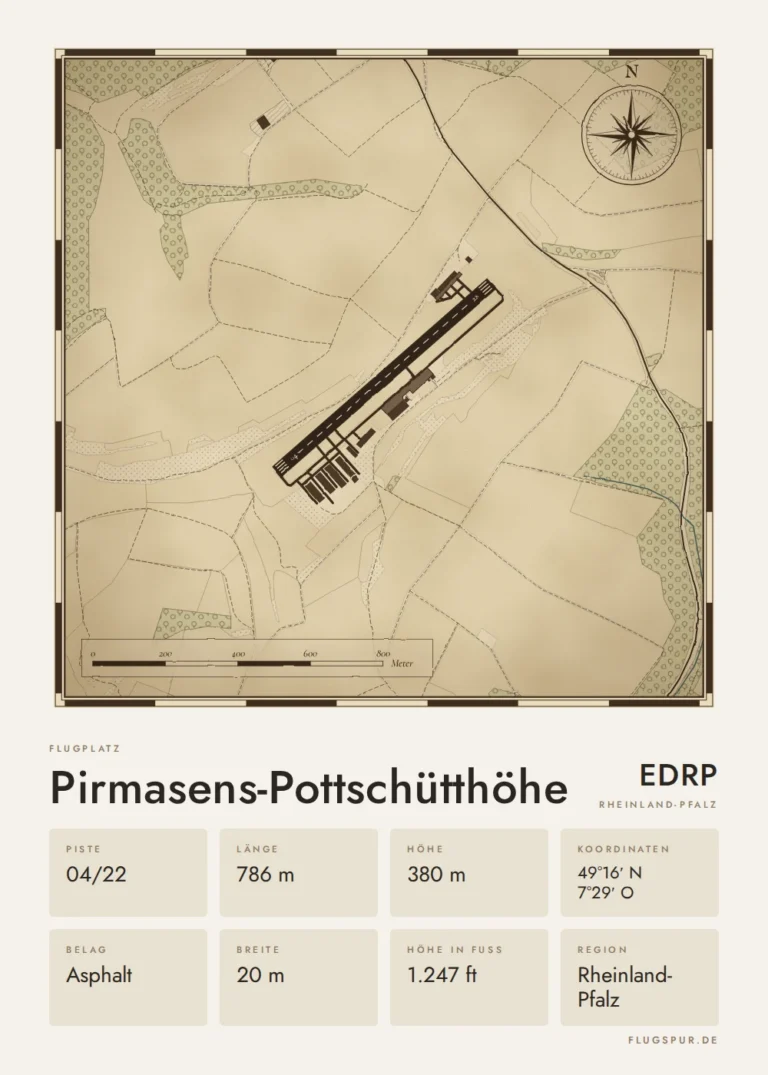 Poster Pirmasens-Pottschütthöhe im Stil Vintage