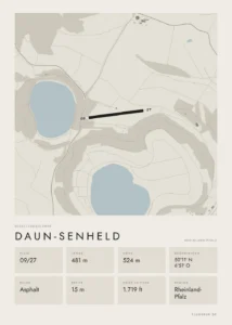 Poster Daun-Senheld im Stil Minimal