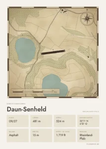 Poster Daun-Senheld im Stil Vintage