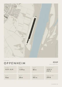 Poster Oppenheim im Stil Minimal