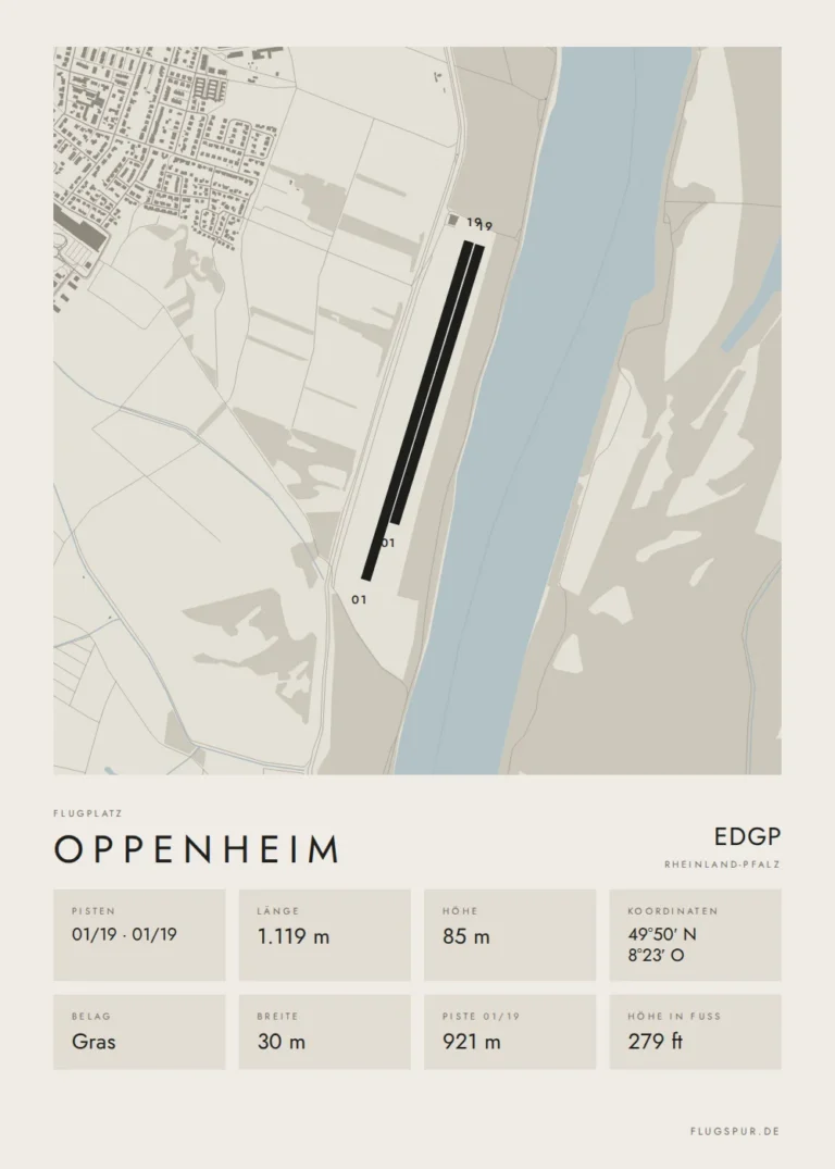 Poster Oppenheim im Stil Minimal