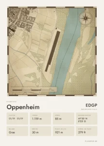 Poster Oppenheim im Stil Vintage
