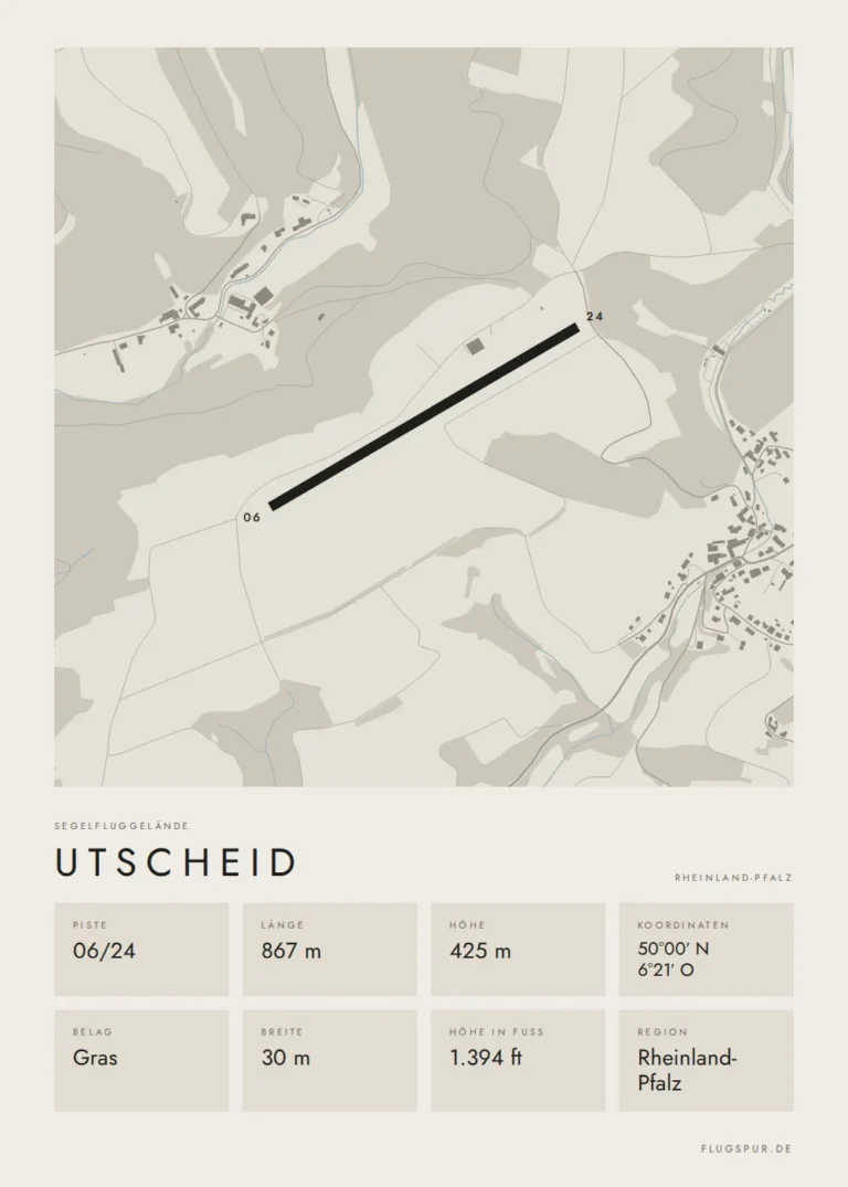 Poster Utscheid im Stil Minimal