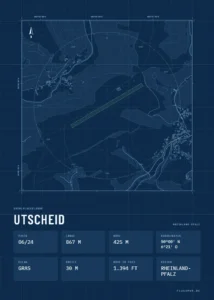 Poster Utscheid im Stil Technical