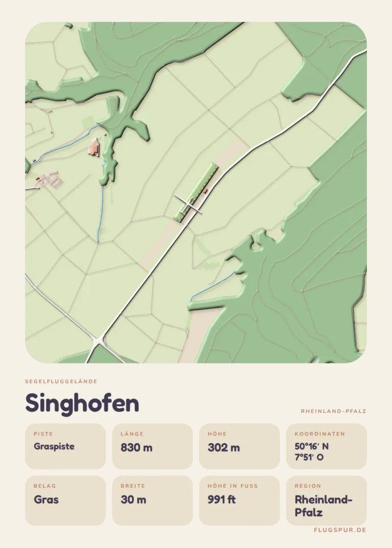 Poster Singhofen im Stil Clay