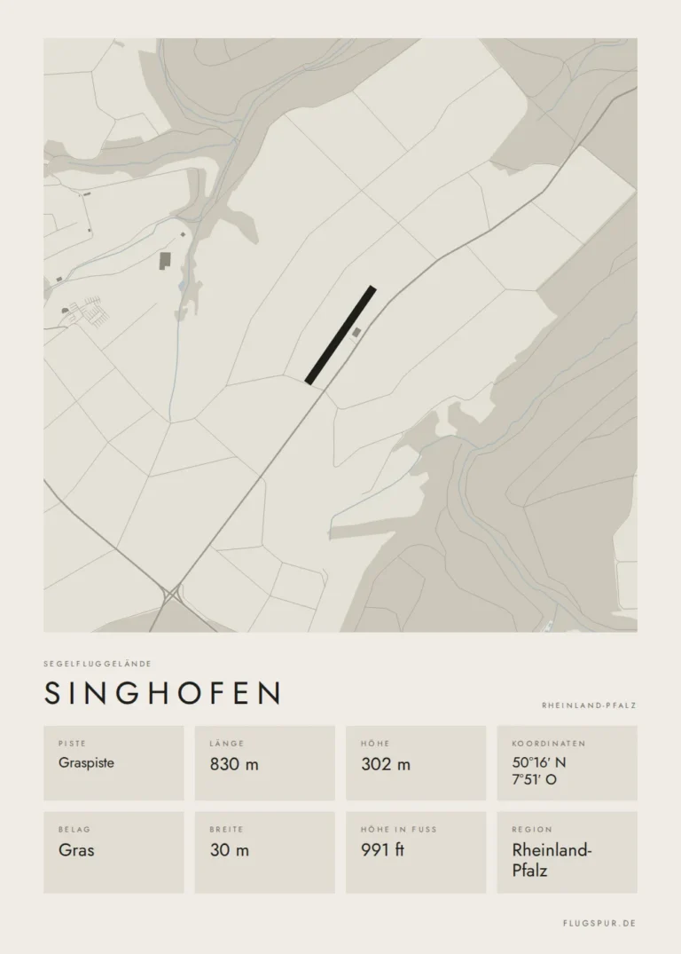Poster Singhofen im Stil Minimal