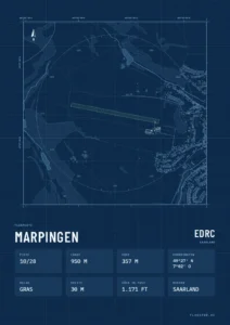 Poster Flugplatz Marpingen (EDRC), Stil Technical