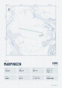 Poster Flugplatz Marpingen (EDRC), Stil Technical hell